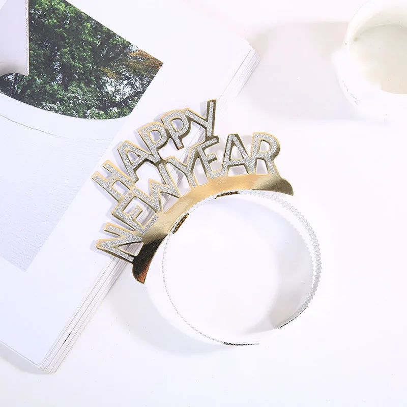 Новогодние вечерние товары 2020 бумажная повязка на голову аксессуары для волос