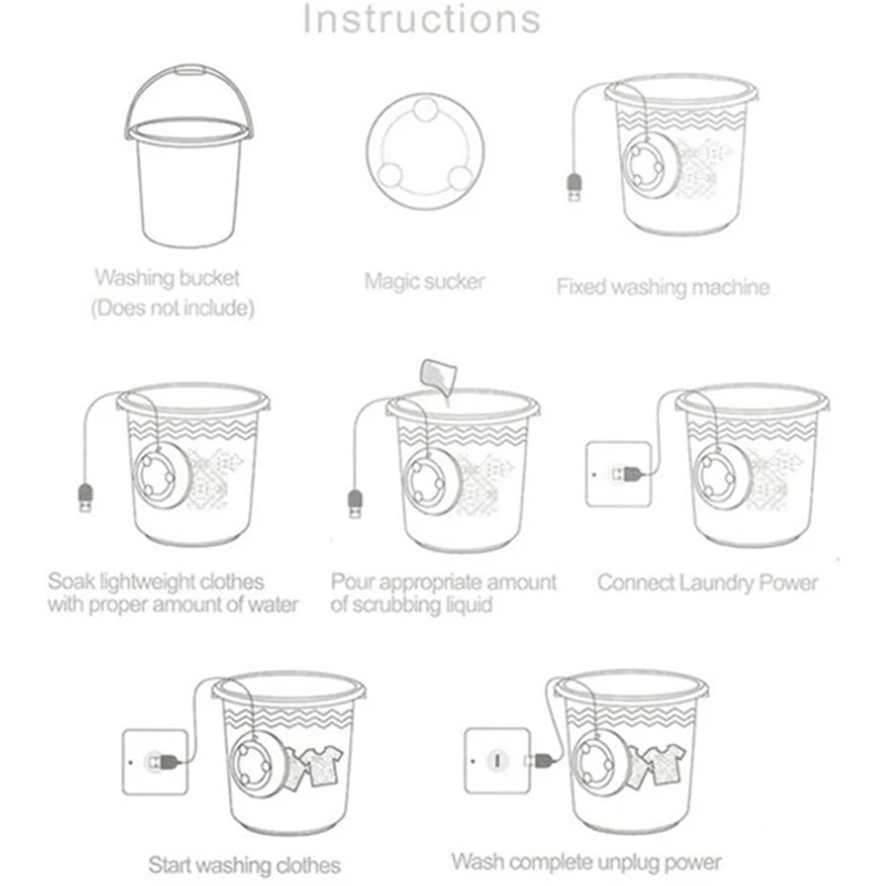 

Portable Mini Turbo Washing Machine, Ultrasonic Technology Vortex Washer for Home Travel Clean Clothes Dirt