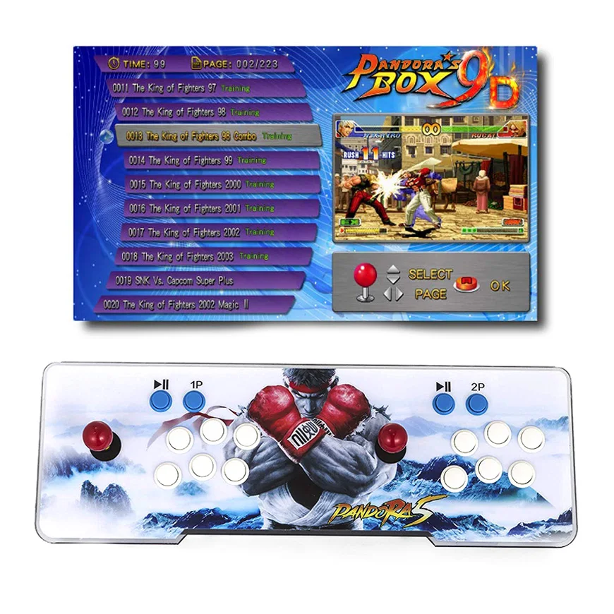 Pandora's Box 9D 2500 аркадная игровая консоль для ТВ ПК PS3 монитор Поддержка HDMI VGA USB с