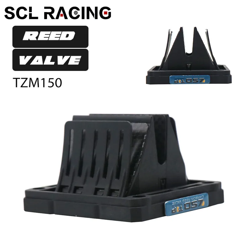 

SCL Racing TZM150 Reed Valve Carbon Fiber Kit System Compatible With For YAMAHA TZM150 Racing Motorcycle Motocross