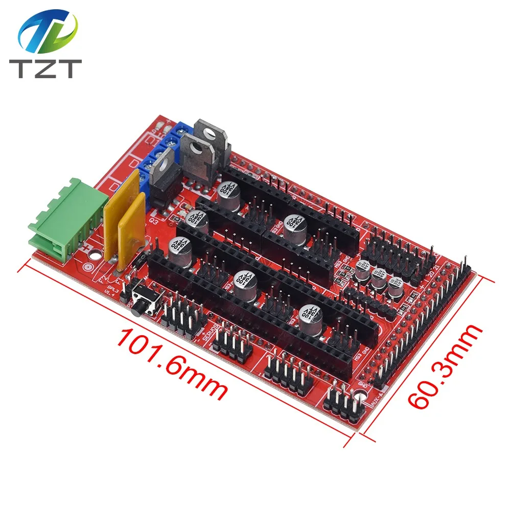 TZT RAMPS 1 4 панель управления 3d-принтером Reprap MendelPrusa для Arduino | Электронные компоненты
