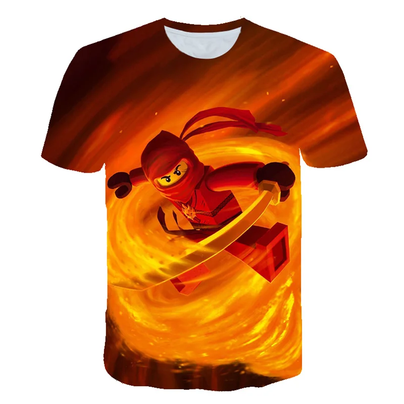 

3D Boys T-Shirts Summer Kids Ninjago T Shirts Cartoon Anime Fashion Boy Girl T Shirt Costume Boy Clothes Children Clothing
