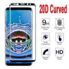 Изогнутое защитное стекло 20D для Samsung S20 Plus Ultra S10 S9 S8 Plus S10, стекло для экрана Samsung Note 20 Ultra 9 10 Plus 8 10