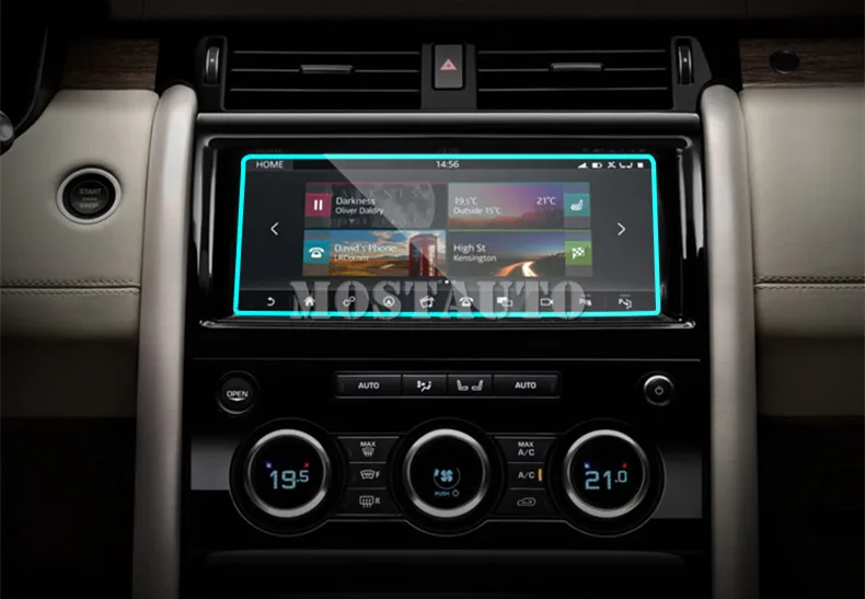 Защитная пленка для экрана с GPS Навигатором 10 2 дюйма Land Rover Discovery 5 LR5 L462 2017 2021