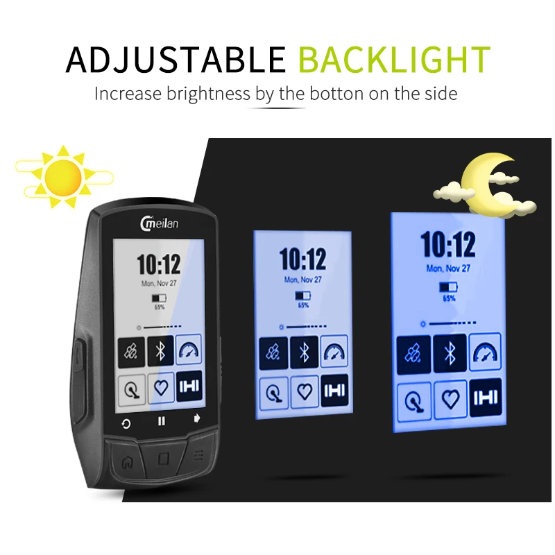 Беспроводной Велосипедный компьютер с GPS спидометром и пульсометром 2 6 дюйма