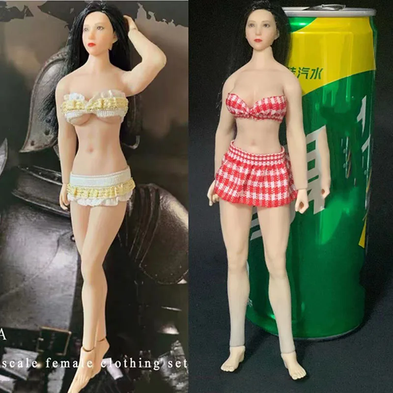 

1/12 Scale Sexy Female Clothes Accessories CJG-W1202B TBL Bikini Suit Underwear Skirt Spot Model for 12'' Action Figure