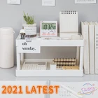 Многофункциональные полки, двухслойная полка для хранения, настольная полка для стола, органайзер для косметики и всякой всячины