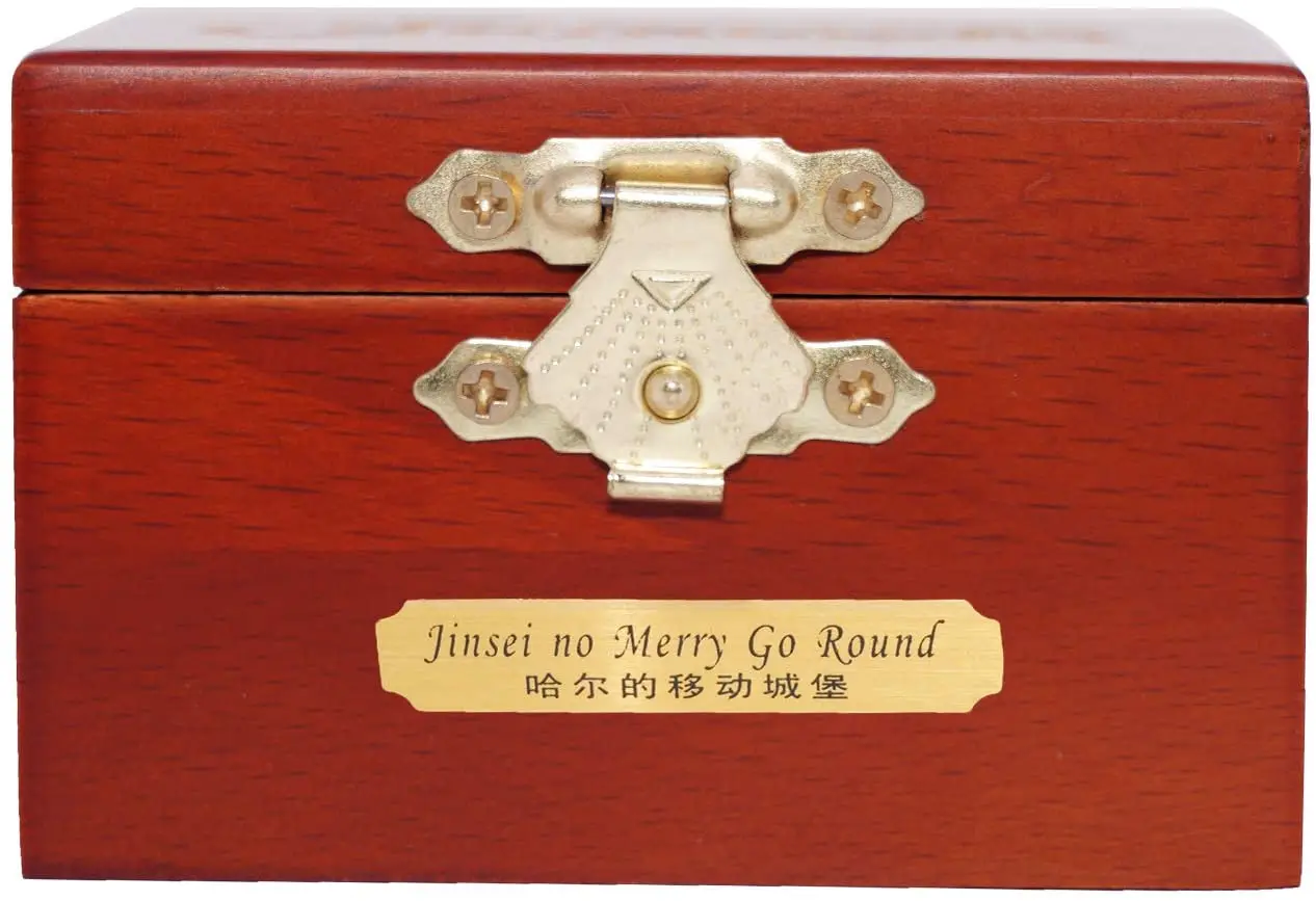 Музыкальная шкатулка из аниме резная деревянная музыкальная с заводным