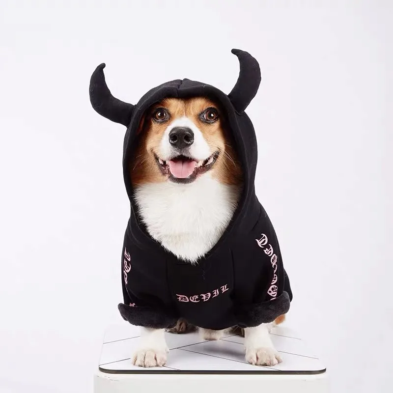 Толстовка с капюшоном для собак Одежда питомцев пальто маленьких средних и