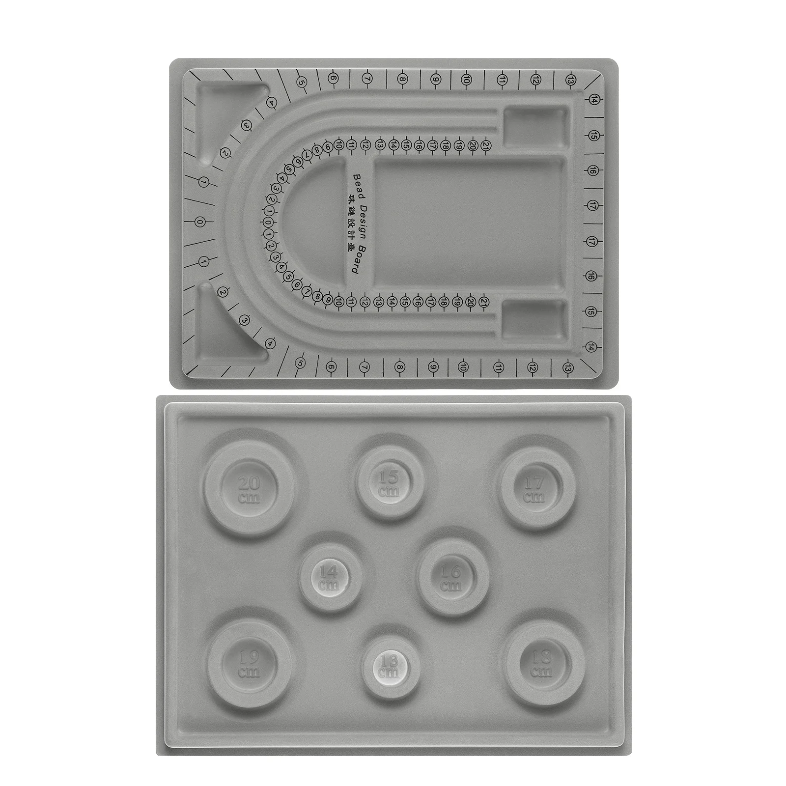 

SUPVOX 2 шт. творческий дизайн DIY пластина ювелирные изделия DIY бисерный лоток измерительный браслет ожерелье лоток (случайный на китайском и ан...