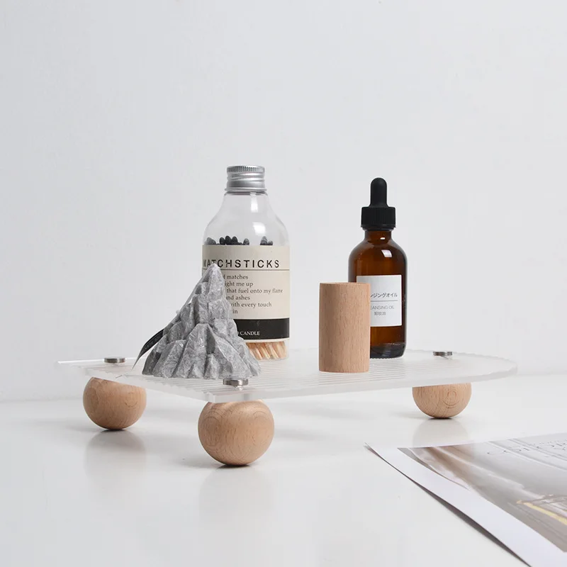 Акриловый гофрированный поднос для ароматерапии духов помады косметическое