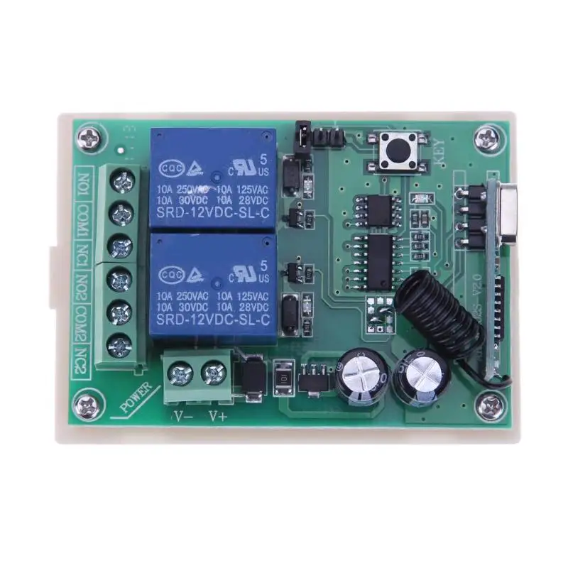 2 В/24 В канала реле беспроводной пульт дистанционного управления + шт два ключа s