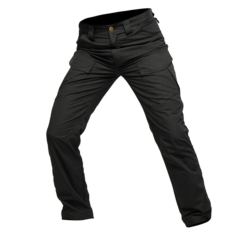 

Men's Outdoor Hiking Hunting Black Military Tactical Cargo Pants US Army Combat Trousers Ripstop Working Clothing Wide Leg Pants