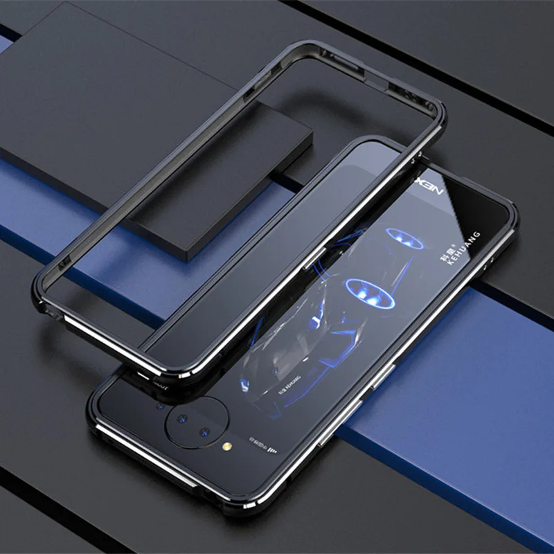 ДЛЯ Vivo NEX двойной дисплей металлический каркас двойной цвет алюминиевый бампер Защитная крышка для Vivo NEX 2 Nex2 чехол - Цвет: black silver