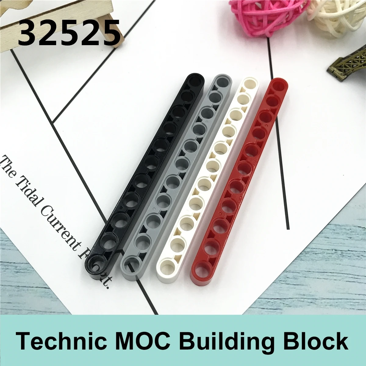 

10PCS Technology Building Blocks Parts Compatible with Major Brand Technology Moc Parts 32525 1x11 Gifts Toys