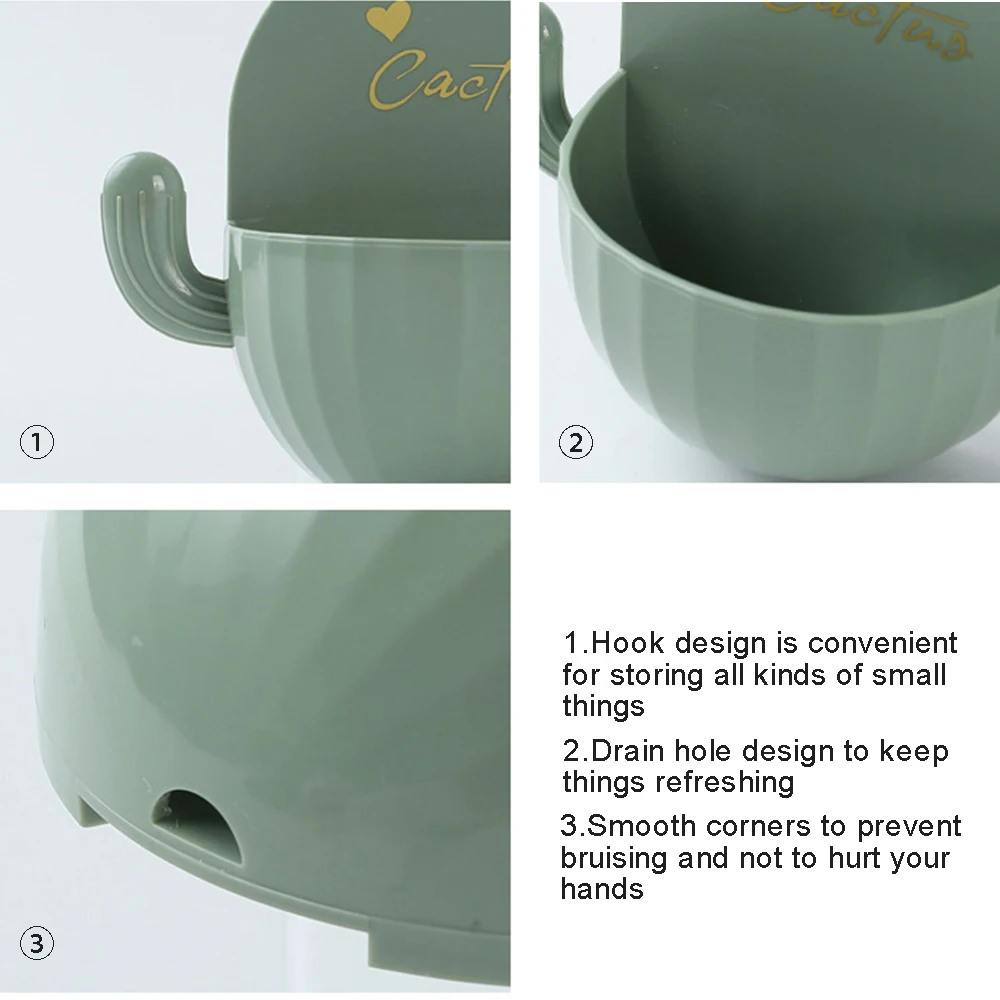 

Home Wall Self-adhesive Storage Rack Holder For Kitchen Bathroom Toothbrush Mounted Holder Bottom Hole Design Rack