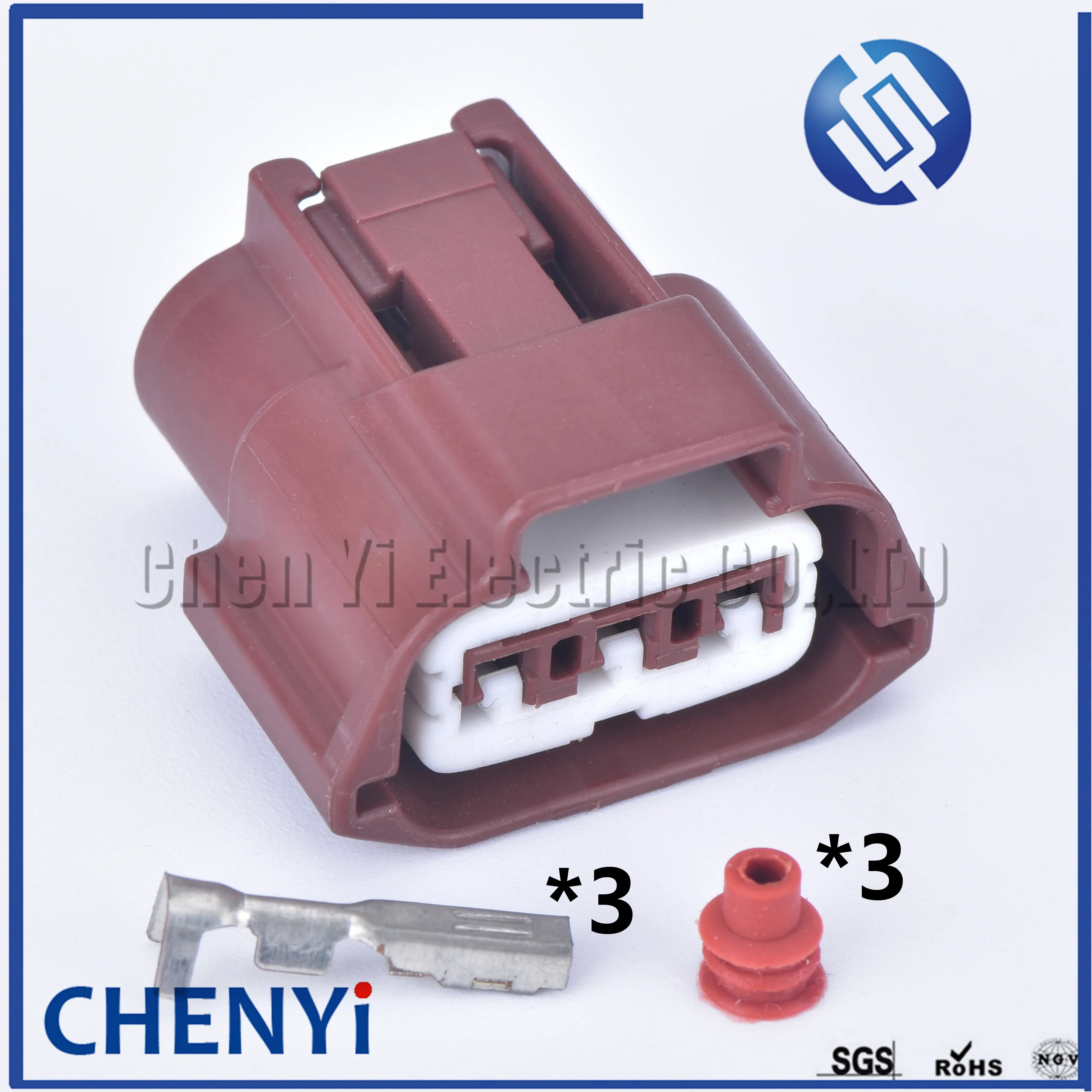 

1 set Brown 3 Pin 2.2 Series female car Ignition Coil waterproof auto connector 6189-7710 6189-0780 For Nissan TPS SERA483-05
