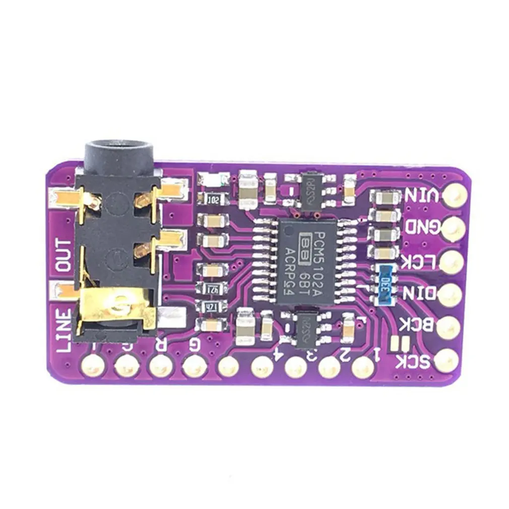 Цифровой аудио ЦАП декодер PCM5102 I2S IIS интерфейс без потери качества для Raspberry