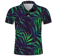 2021 new summer 3d printing mens plant polo shirt short sleeve large size fashion t shirt polo shirt us size s 5xl hot sale