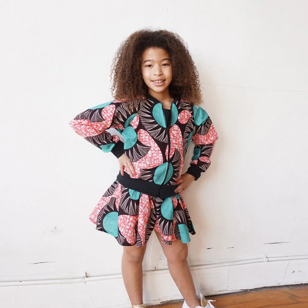 Коллекция 2019 года комплект детской одежды для девочек осенняя африканская