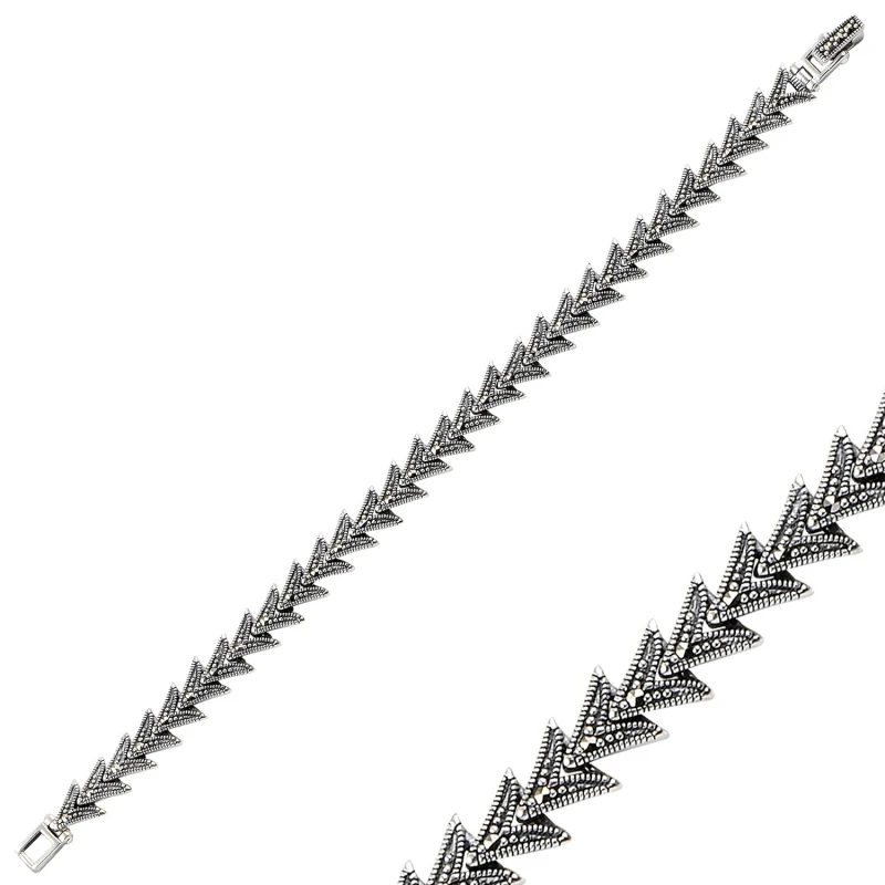 

Silverlina Silver Marcasite Sterling Bracelet