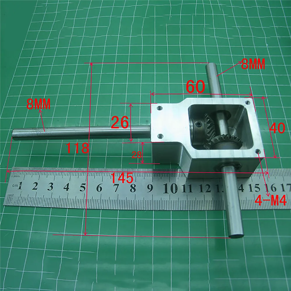 Коммутатор под углом 90 градусов редуктор скорости передаточное число 1:1 двойной