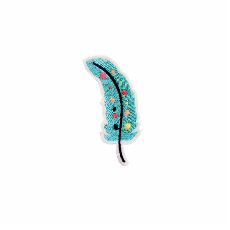 20Pcs/Pack Feather Embroidered Patches For Clothing Jacket T-Shirt Iron On Badge Cactus Stickers DIY Hat Bag Crafts Accessories | Дом и сад