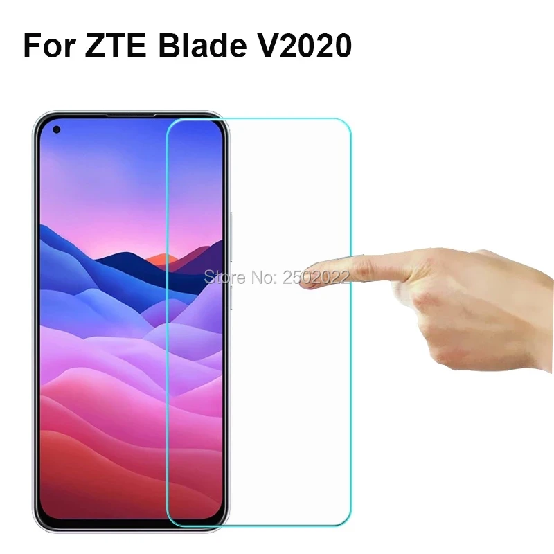 Pel&iacute;cula protectora frontal para tel&eacute;fono, vidrio templado a prueba de explosiones para ZTE V 2020, 20 Uds.-0