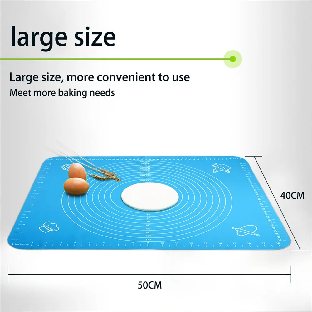 Антипригарный силиконовый коврик для выпечки 50*40 раскатки теста из
