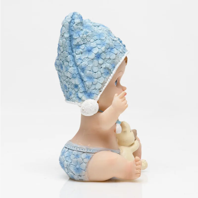 Розово-голубые кавайные детские изделия из смолы украшения Оригинальные подарки