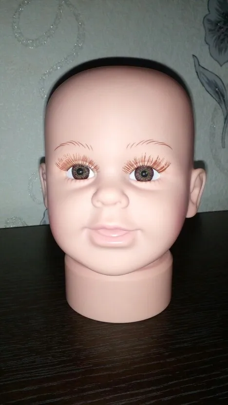 CAMMITEVER Children Manikin Head Model Foam Female Wig Mannequin Hair Hat Glasses Display(Boys