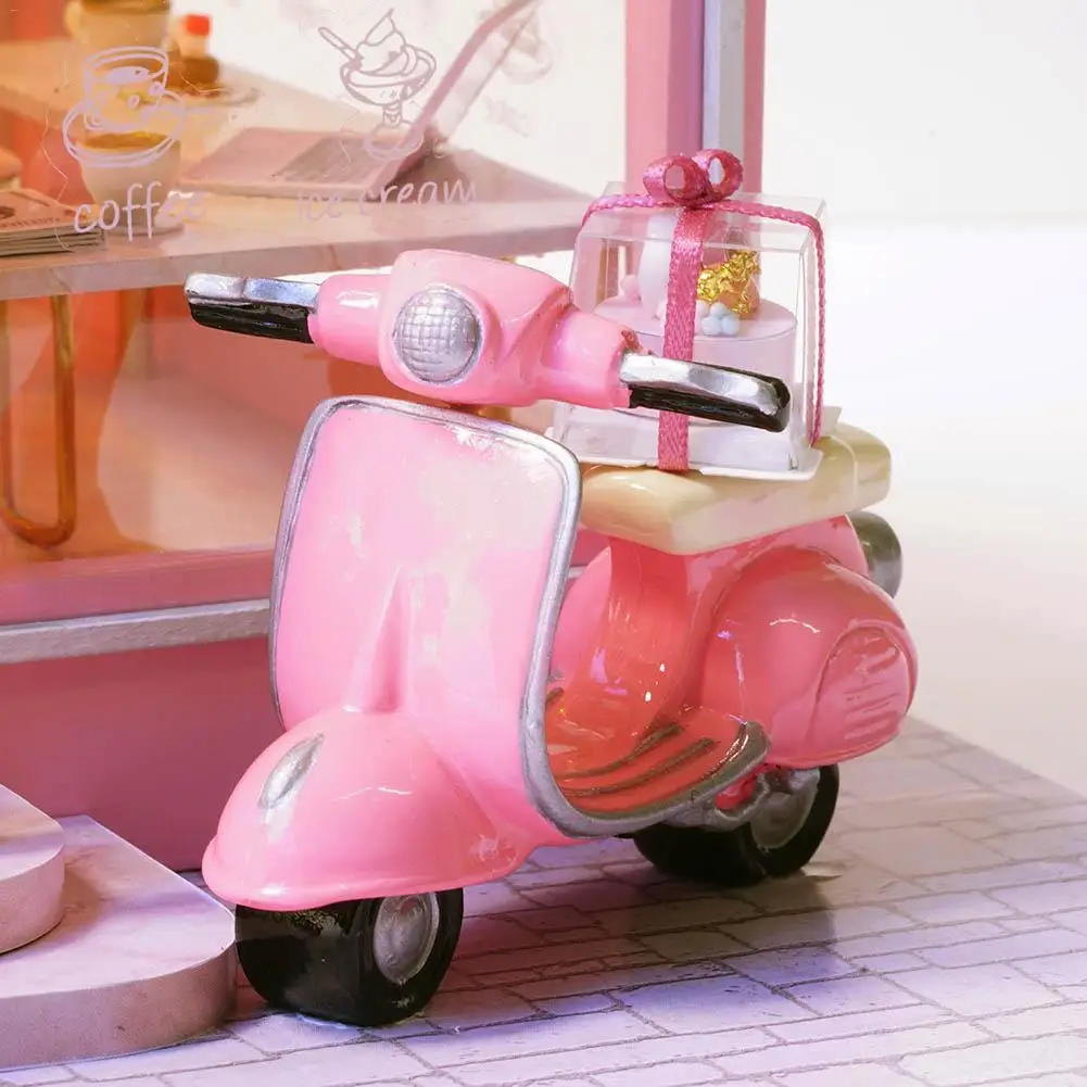 Деревянный кукольный домик сделай сам трехмерная сборка чердак миниатюрный с