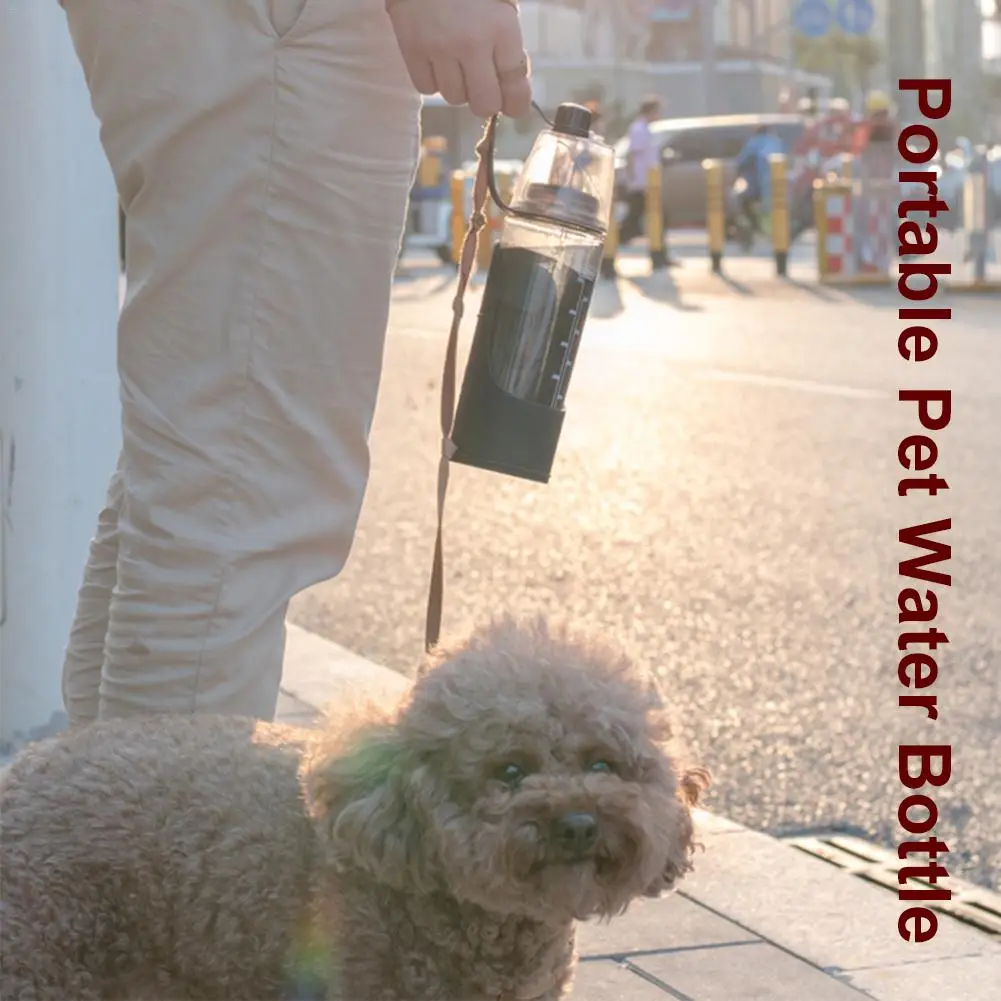 Портативная бутылка для воды собак силиконовая человеческая походная миска