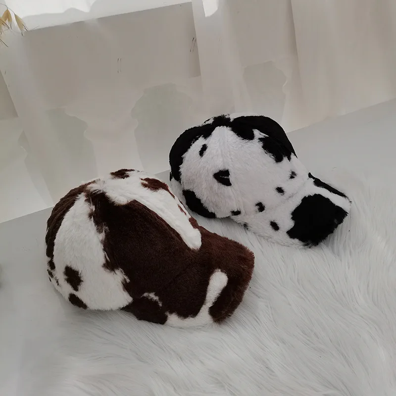 Осенне-зимняя хлопковая шапка детская модная универсальная плюшевая бейсболка с