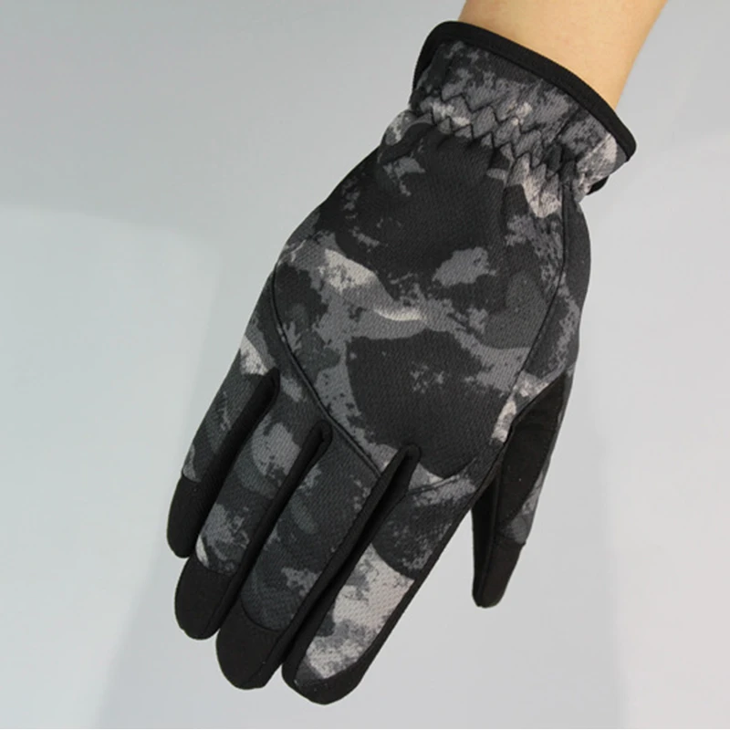 gray camo Военные камуфляжные тактические перчатки на открытом воздухе Пейнтбол страйкбол стрельба боевые противоскользящие велосипедные теплые лыжные перчатки полный палец - Цвет: gray camo