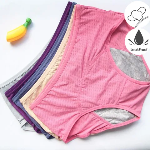 3PCS/Set Leak Proof Menstrual Panties Physiological Panty Women Underwear Period Cotton Waterproof Briefs Dropshipping HP21