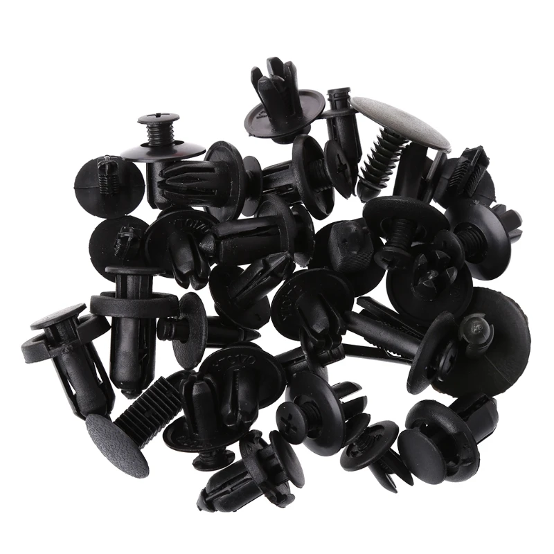 

P82B 500Pcs Car Door Plastic Bumper Rivets Panel Push Pin Retainer Trim Clip Fastener