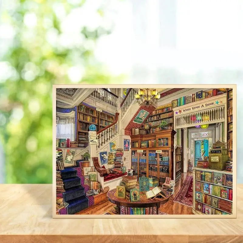 Алмазная картина 5D сделай сам полка для книг вышивка мозаика крест Наборы