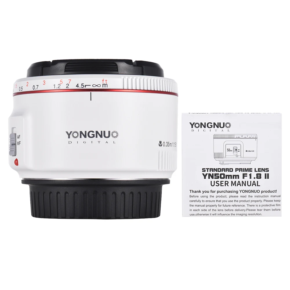 YONGNUO YN50mm F1.8 II стандартный объектив с большой диафрагмой автофокус 0 35 для Canon EOS 70D