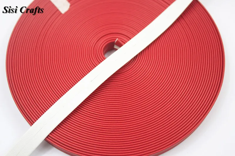 Лента для поделок Sisi 1 см плоская белая прошитая лента из искусственной кожи 10 16 30