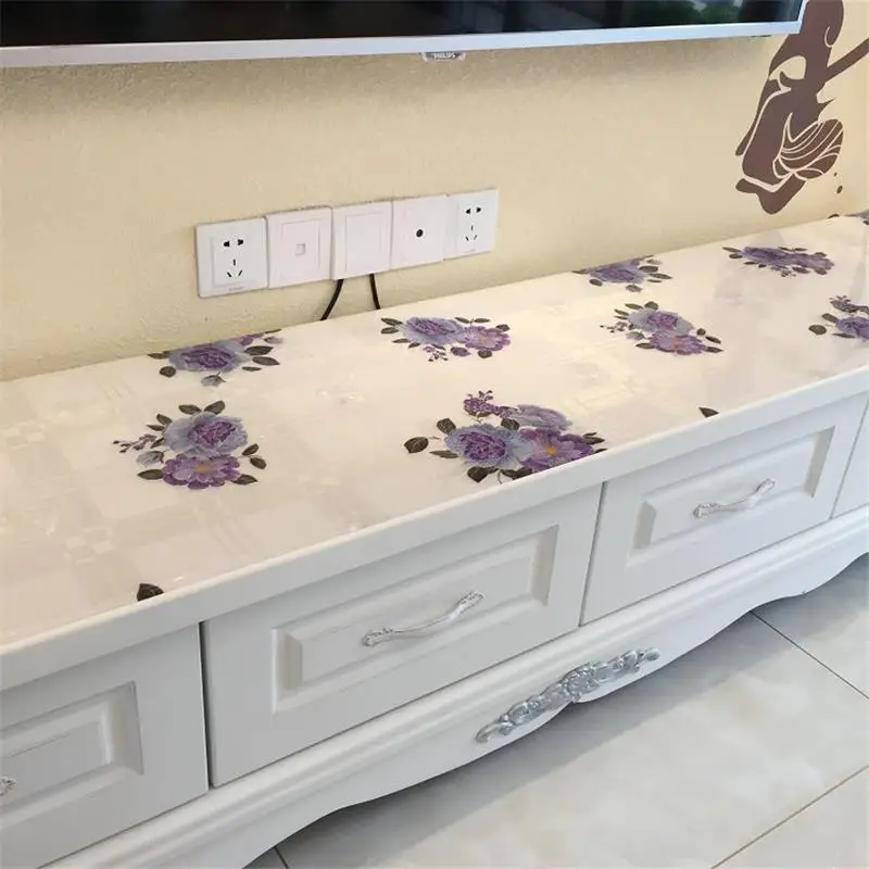 Прямоугольная Скатерть для свадьбы прямоугольная из ПВХ|table cloth cover|soft glasscloth table