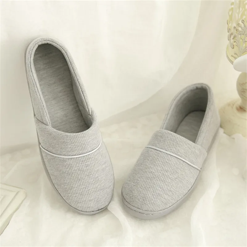 Women Cotton Slippers Soft Sole Anti-slip Confinement Shoes Ladies Indoor Slipper Comfortable Female Home Floor Flat Shoes SH427