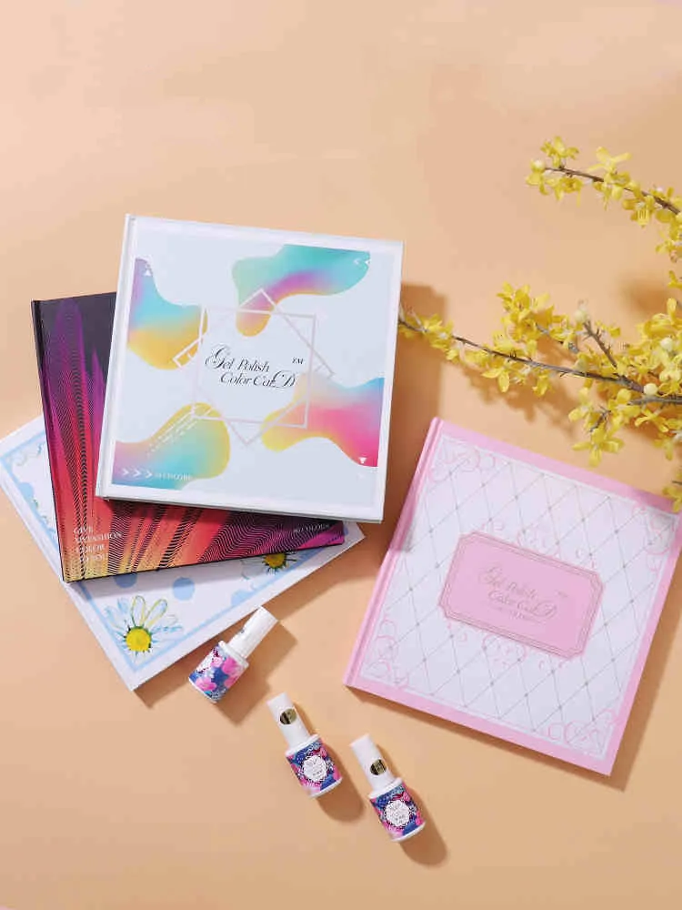 Большой накладные ногти Советы цветная книга УФ гель для ногтей карта диаграмма