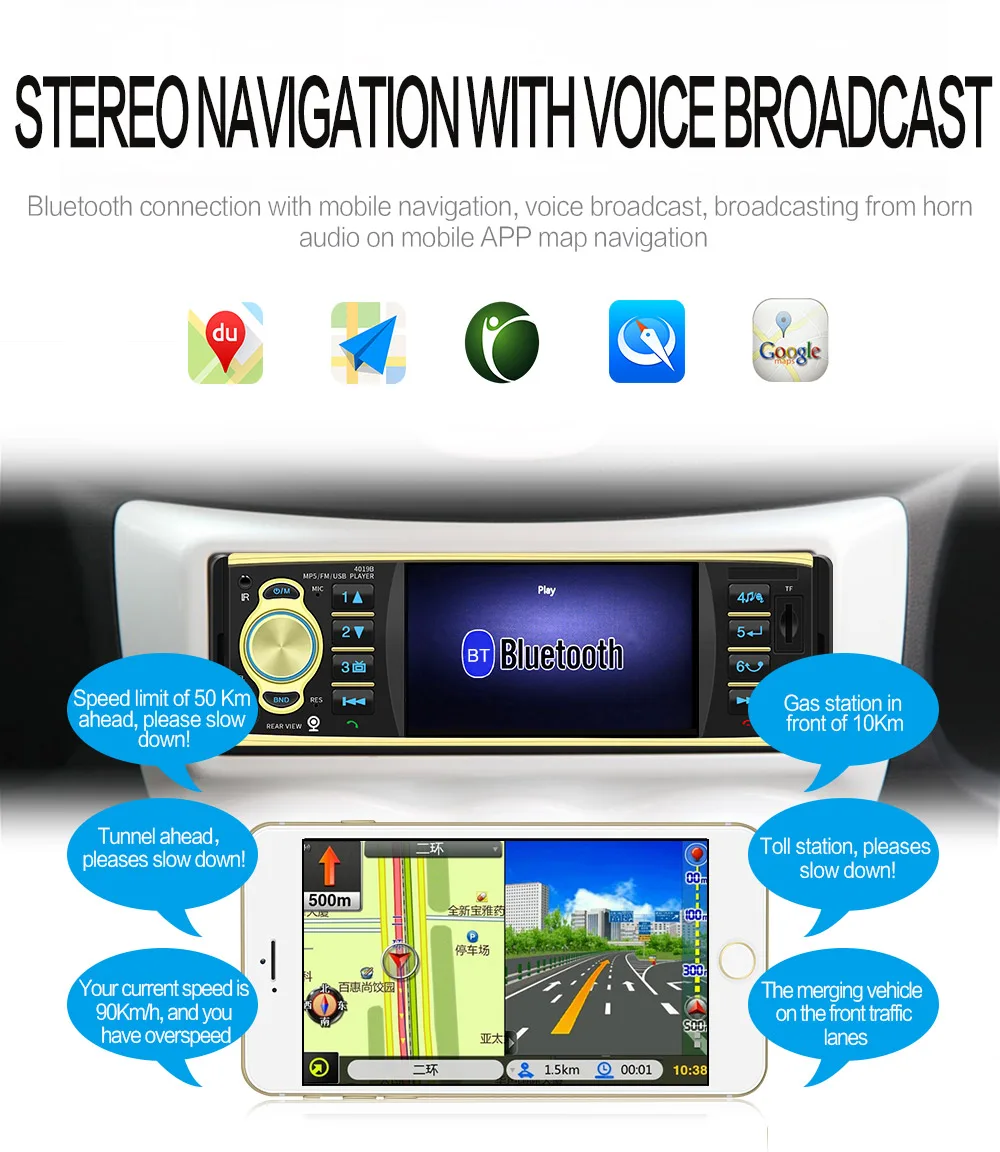 Автомагнитола 1Din MP5 HD мультимедийная Поддержка USB/AUX/FM камера заднего вида Bluetooth