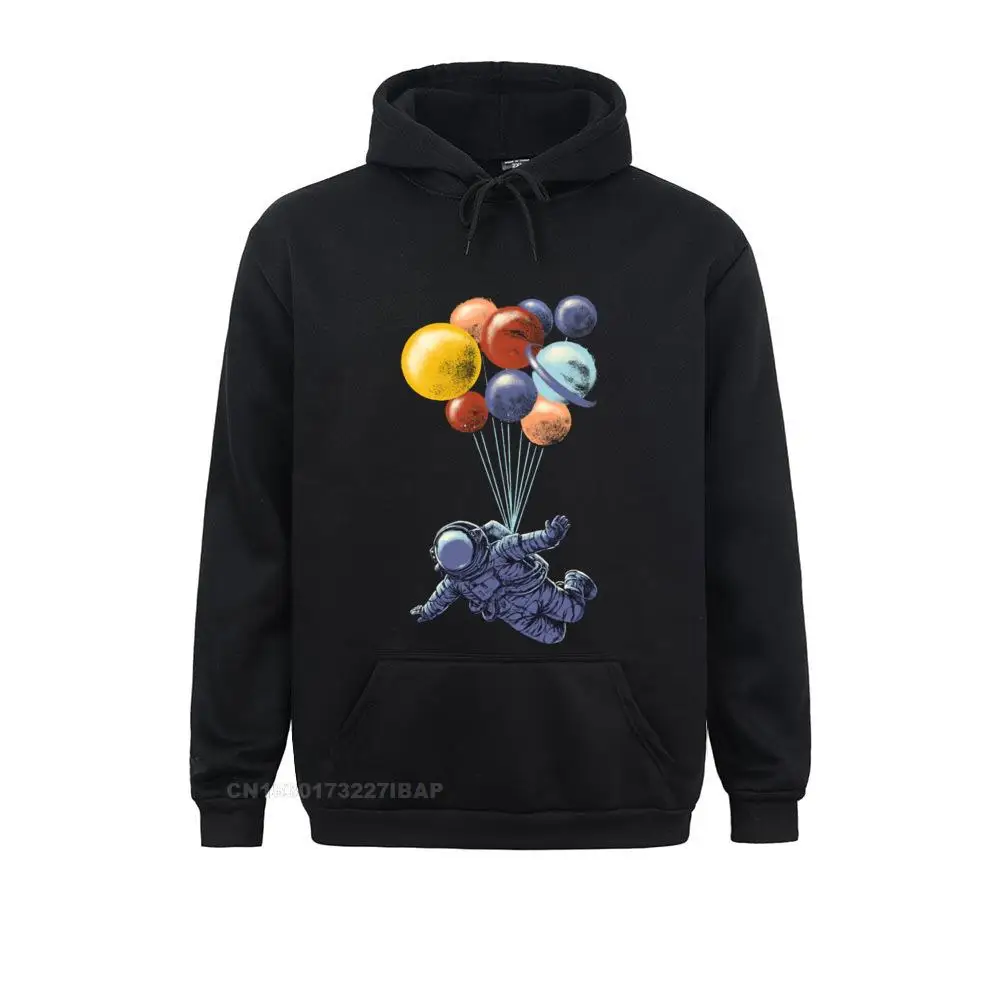 Толстовка мужская из дышащего хлопка пуловер с капюшоном рисунком астронавта