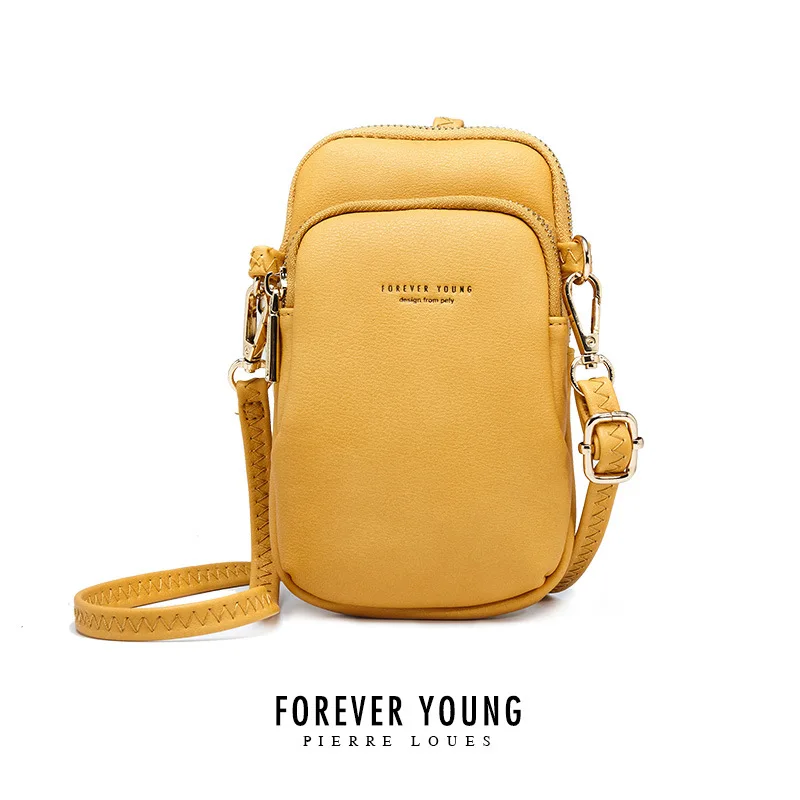 

New Hand bag women's small shoulder bag fashion design leather women's wallet PU long multi-functional shoulder bag