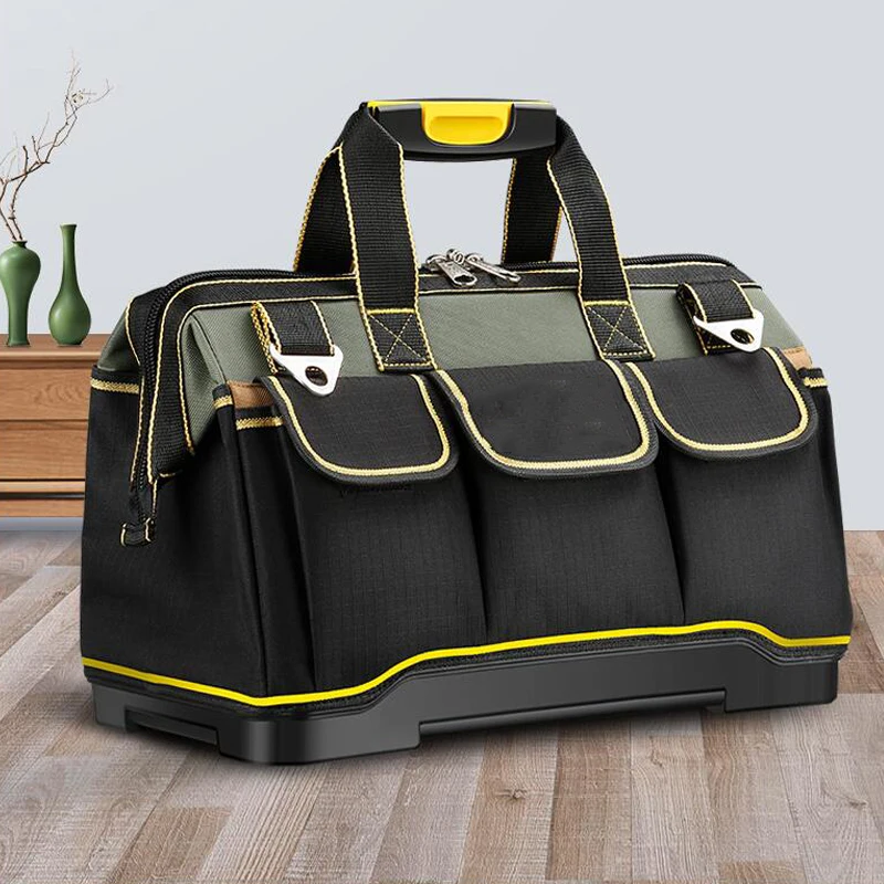 

Tool Bag Plastic Bottom Tool Bag Repair Kit Electrician Kit Hardware Tool Bag Canvas Tool Bag Wear-Resistant And Waterproof