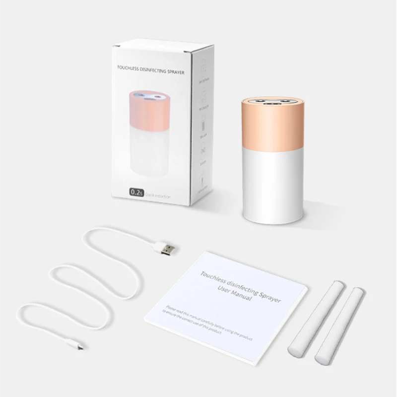 

Intelligent Induction Sprayer 0.2 Second Fast Sensing Infrared Induction Disinfection Hand Washing Double Spray Hole Atomizer