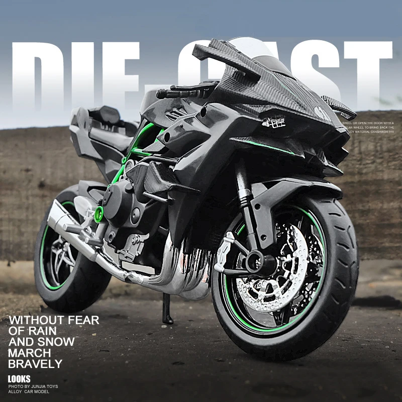 1/12 Kawasaki Ninja модель мотоцикла Детская игрушка автомобиль статическая готовая