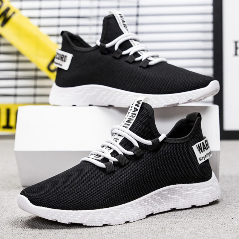 Летняя спортивная обувь мужские черные дешевые кроссовки для бега Мужская